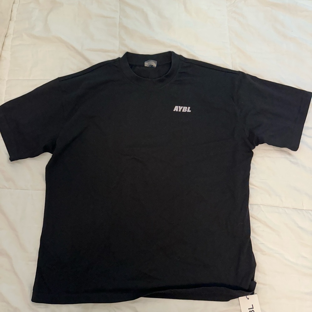 AYBL Black Short Sleeve Logo Tee for Men